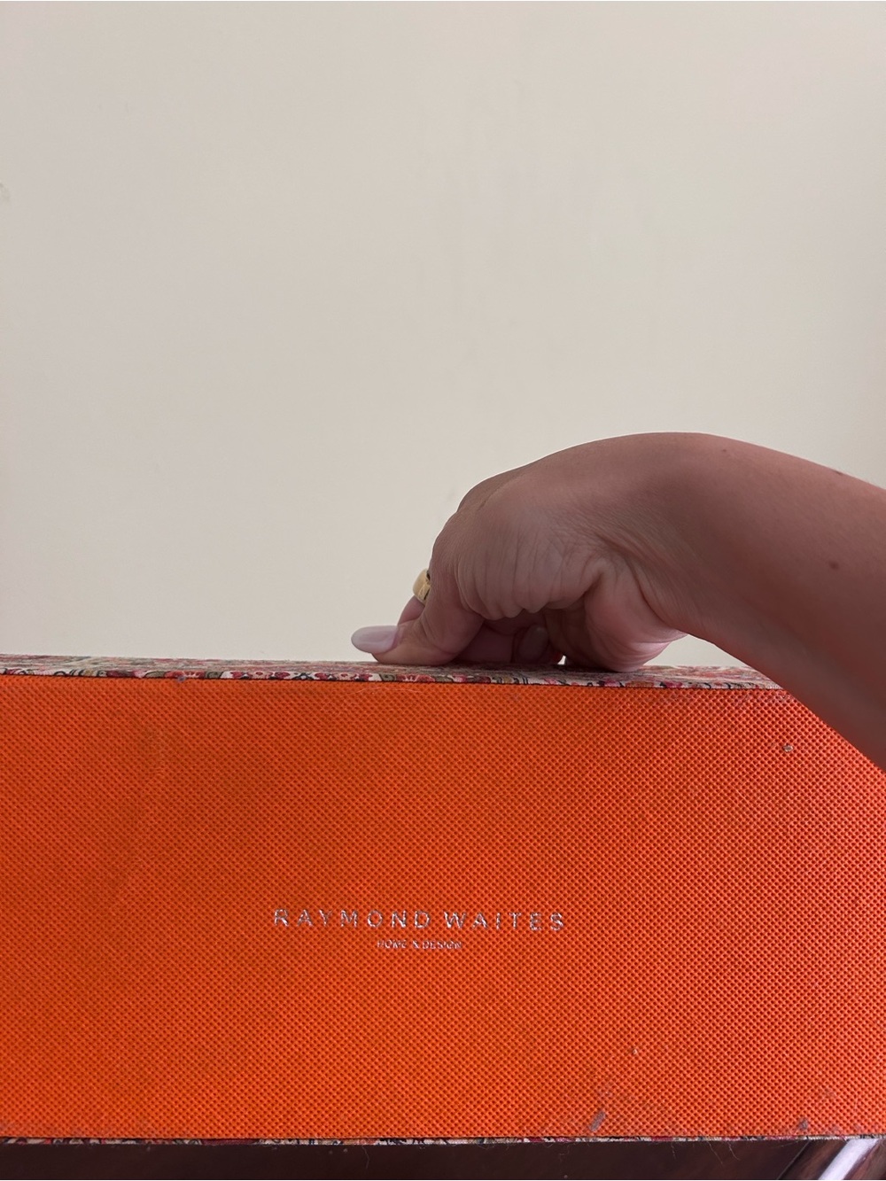 Patterned Decorative Storage Tray - Pink - Picture 3 of 4